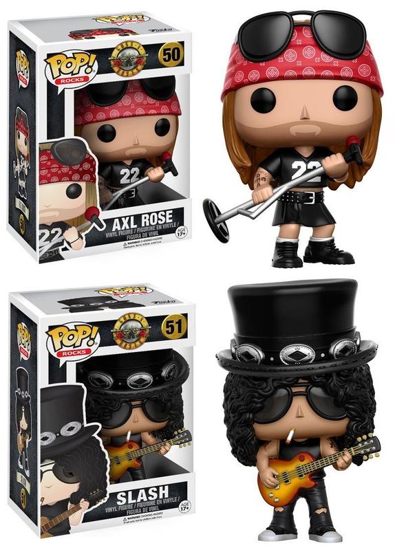 Kit com Axl Rose e Slash Funko Pop - Guns n' Roses - Funko